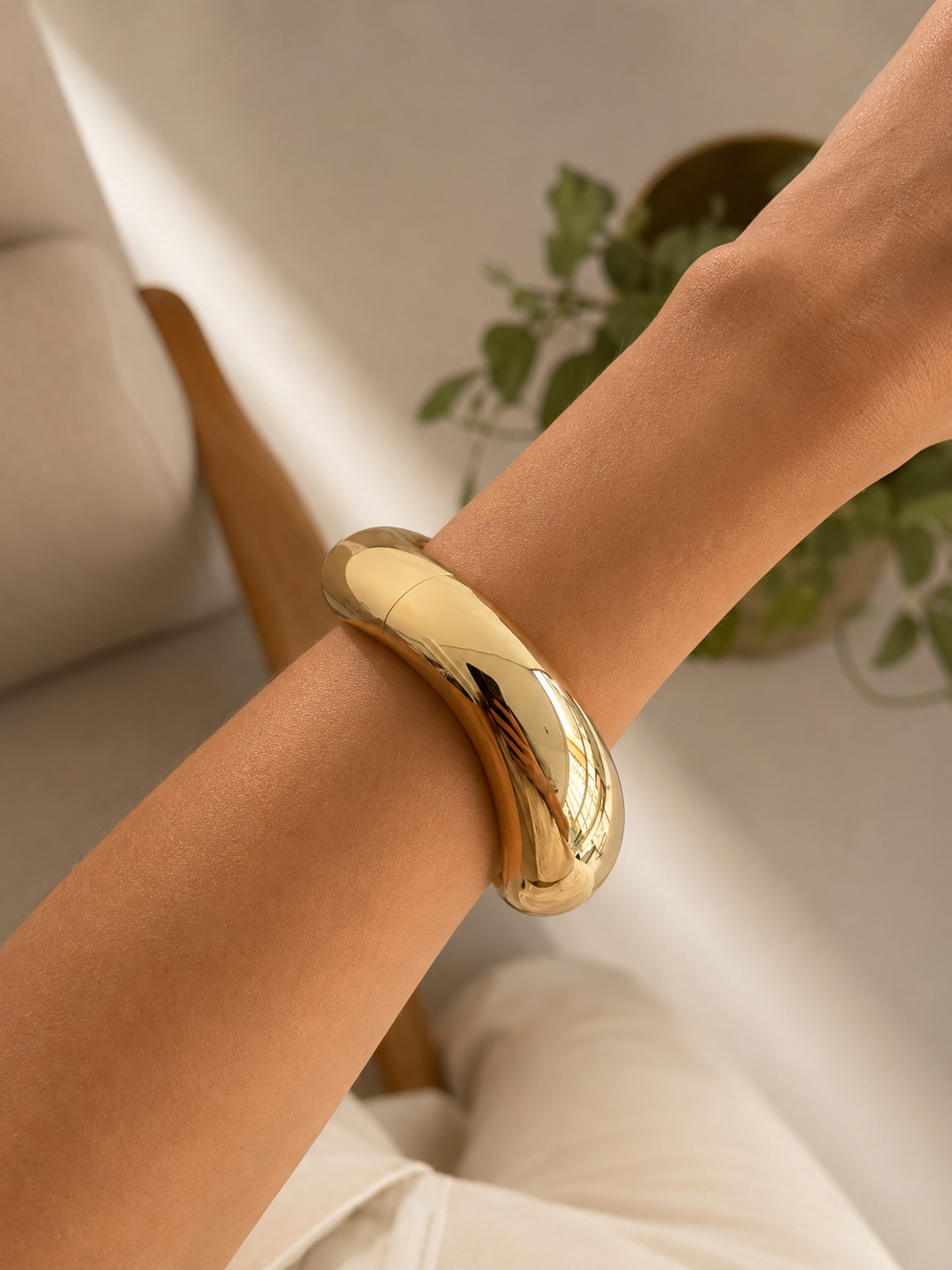 Bracelete Wave dourado