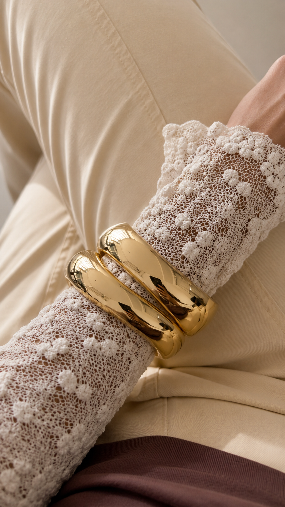 Bracelete Wave dourado