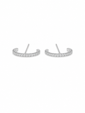 Brinco Ear hook côncavo prata