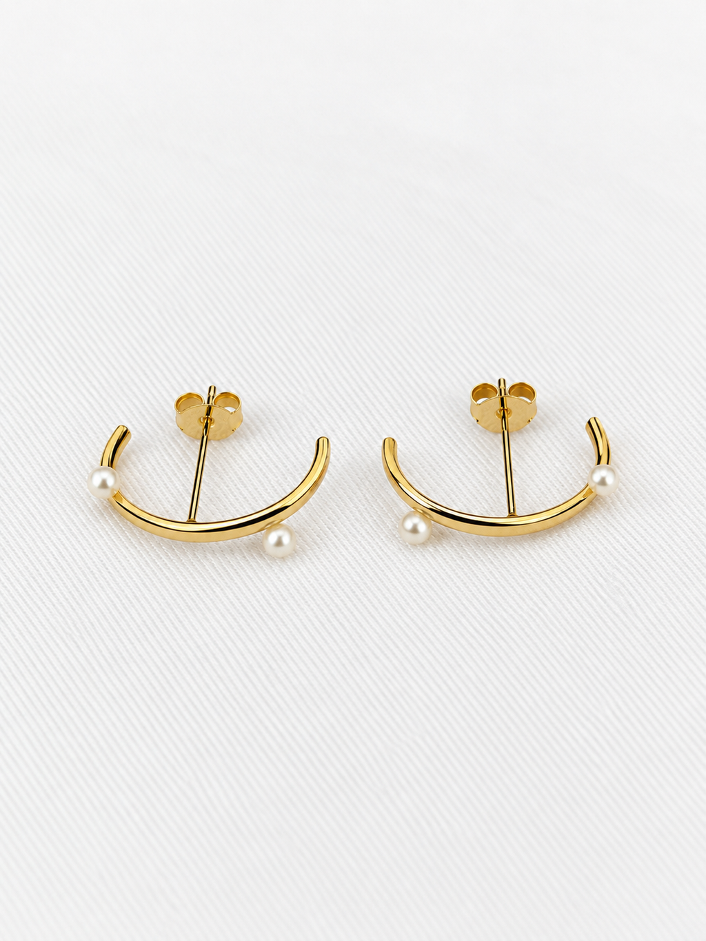Brinco Ear hook pérolas