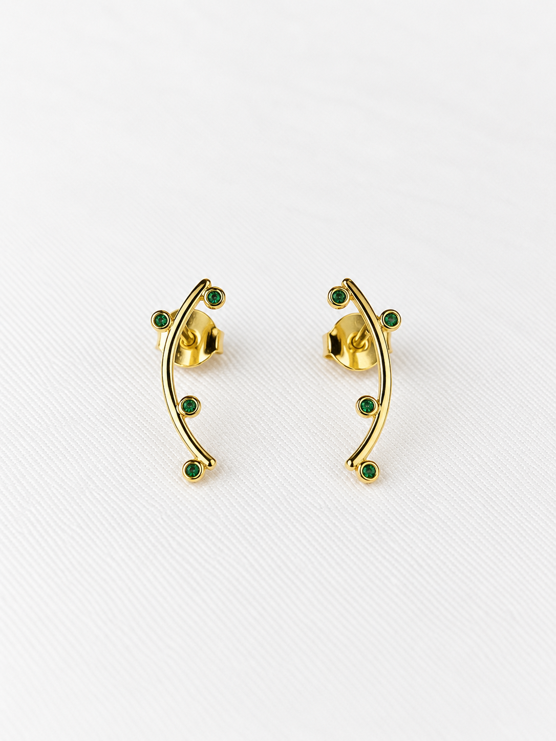 Brinco Ear cuff line esmeralda