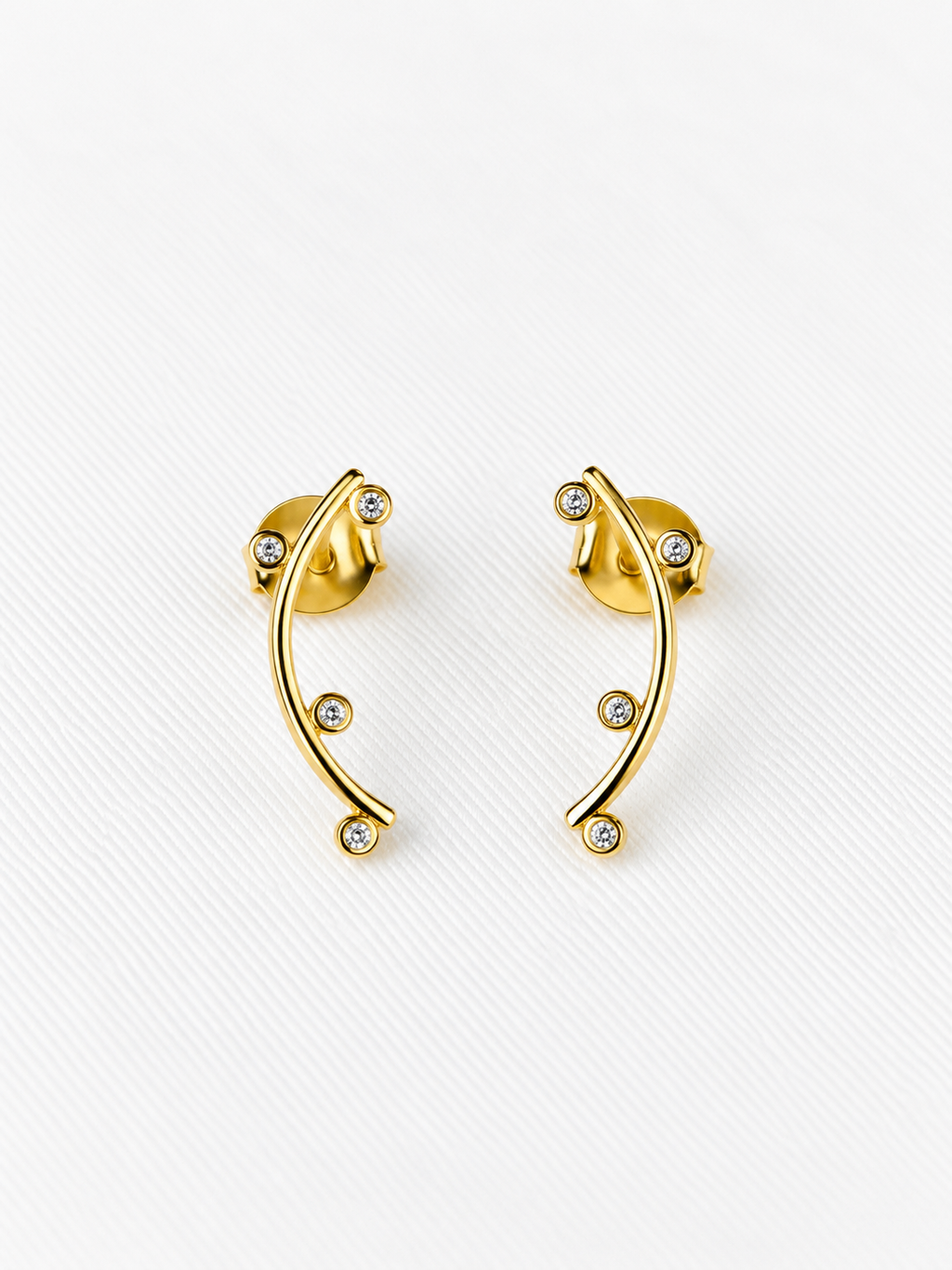 Brinco Ear cuff line cristal