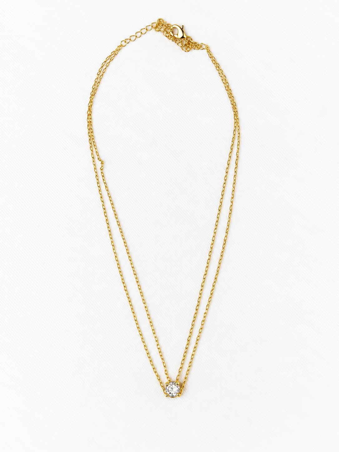 Choker ponto de luz corrente dupla