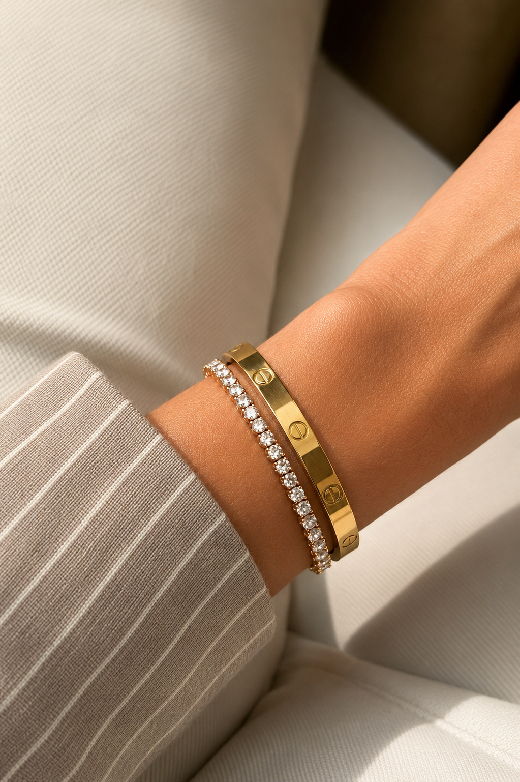 Pulseira Riviera dourada