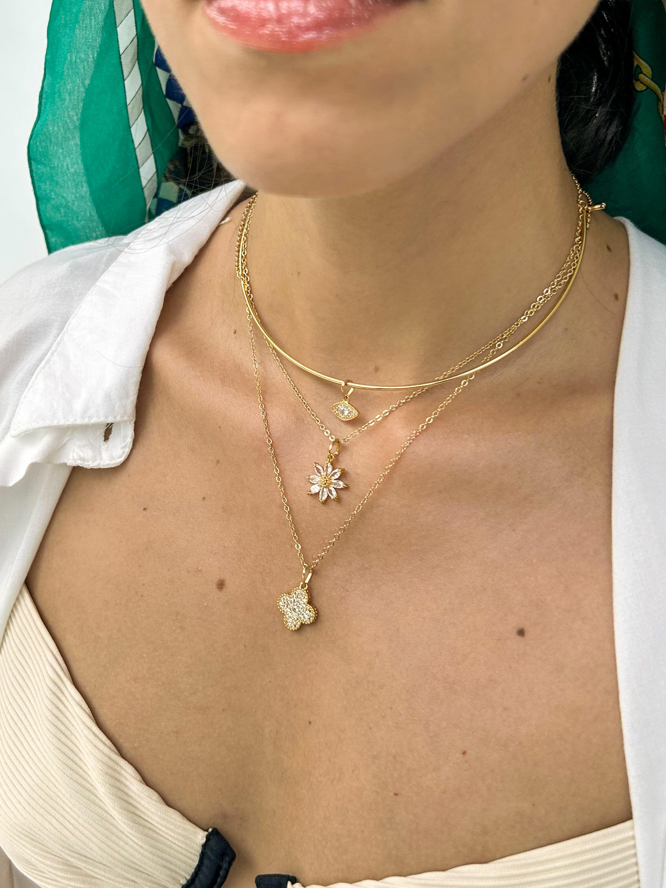 Colar Lume M Dourado