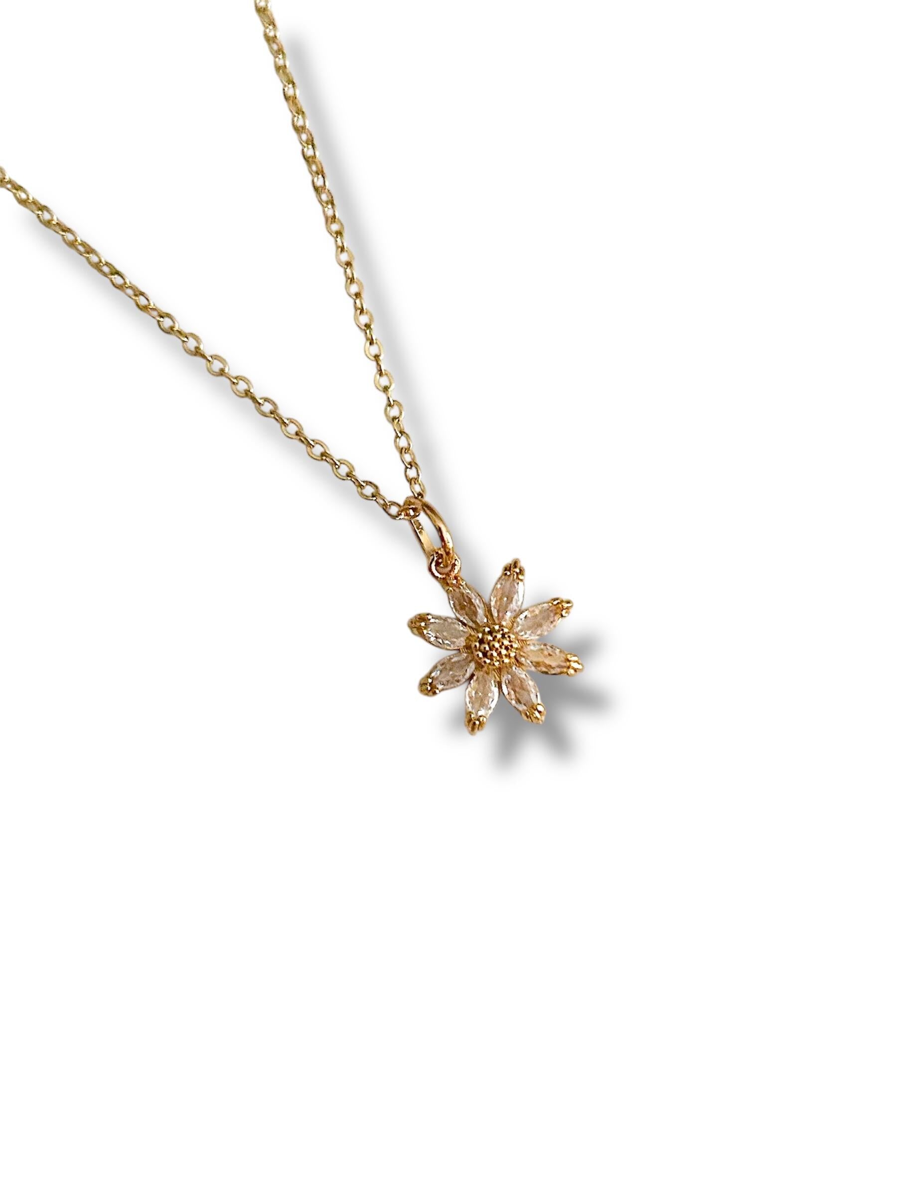 Colar Daisy dourado