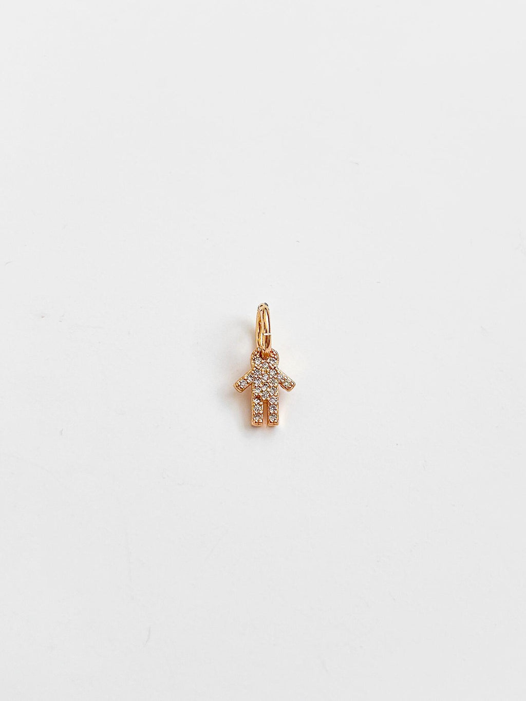 Pingente cravejado Menino (a) dourado