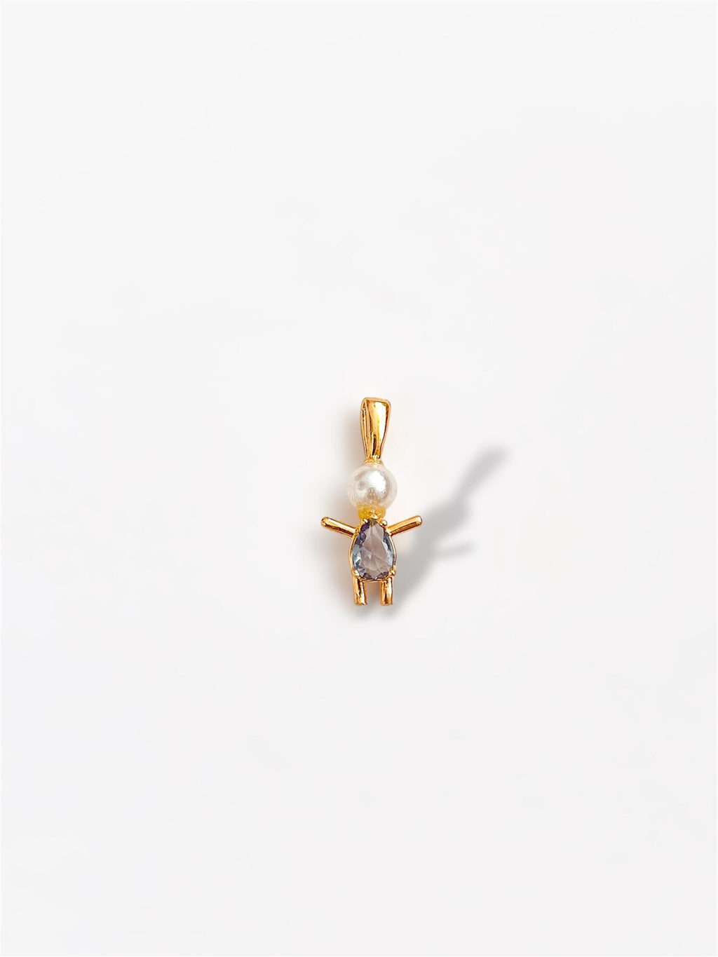 Pingente Menina dourado