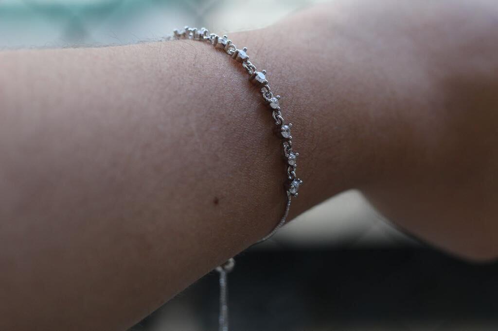 Pulseira tiffany prata