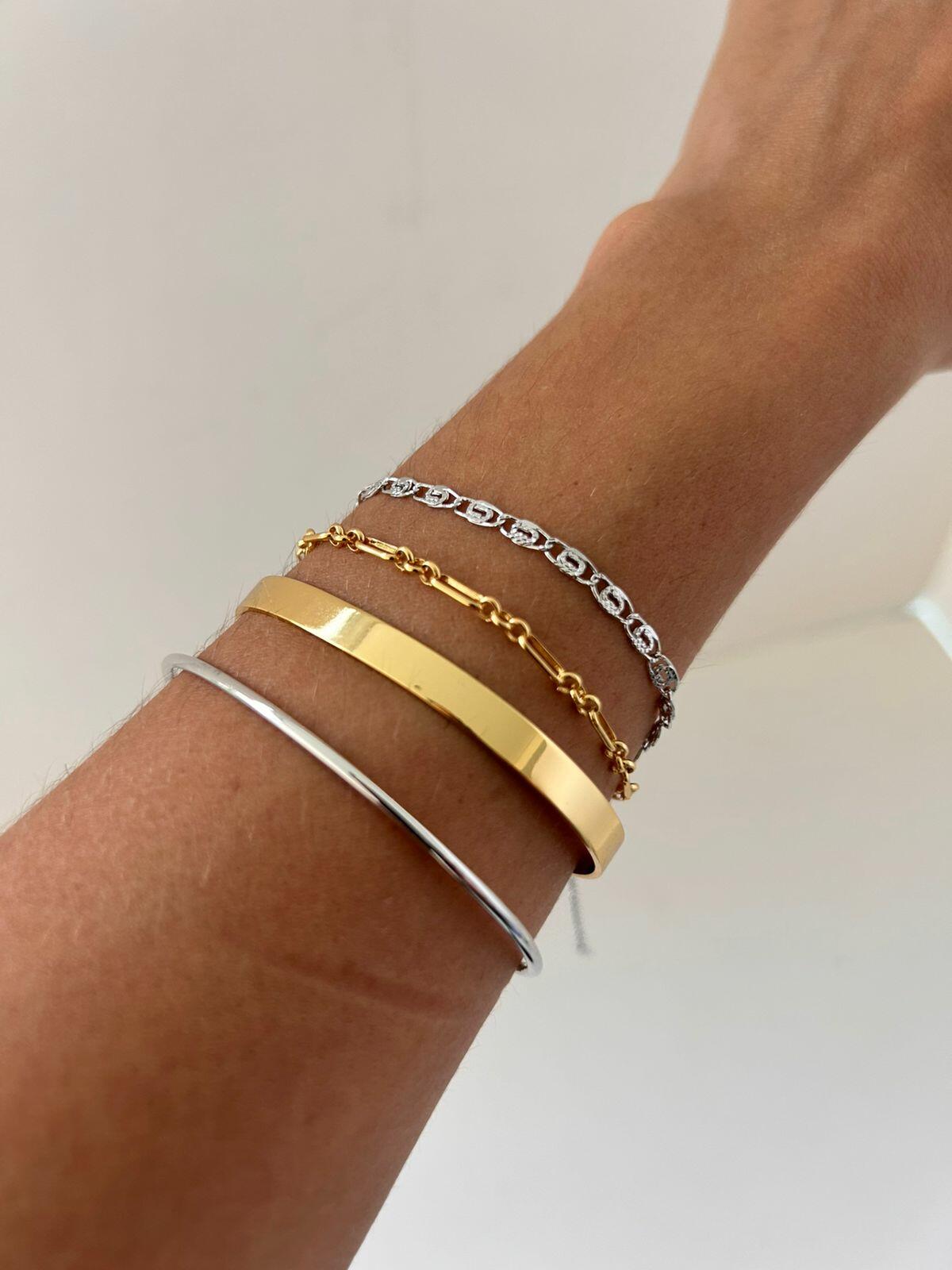 Bracelete Glam dourado
