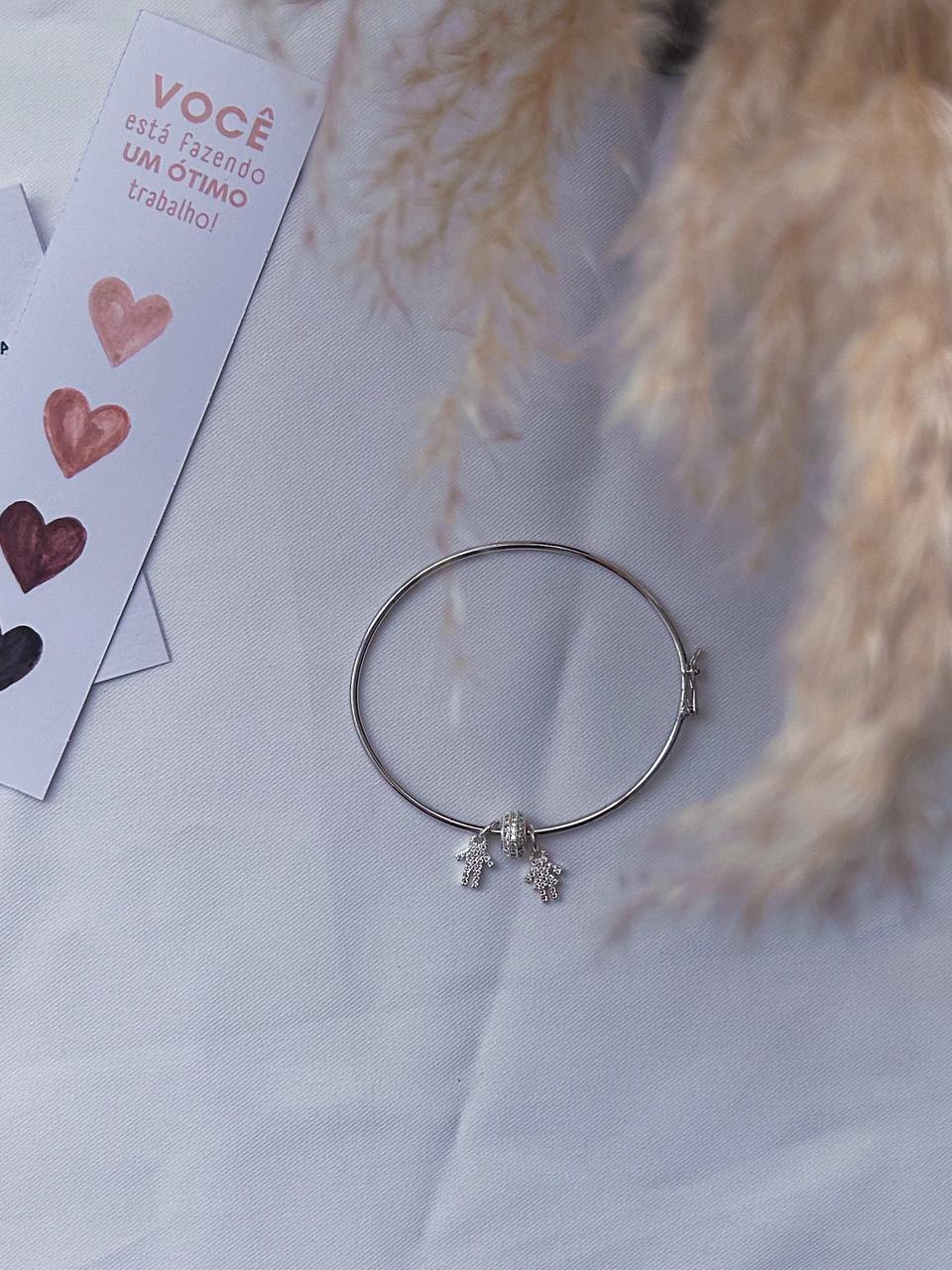 Kit Bracelete 1 | Bracelete + 2 pingentes filhos + 1 separador